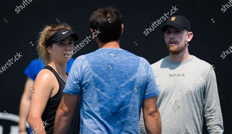 Elina Svitolina Ukraine Talks Coaches Marcos Editorial Stock Photo