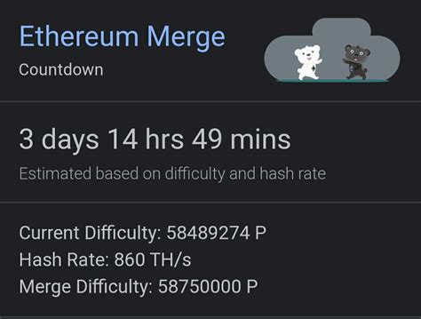 Google Adds Ethereum ETH Merge Countdown Feature As Worldwide