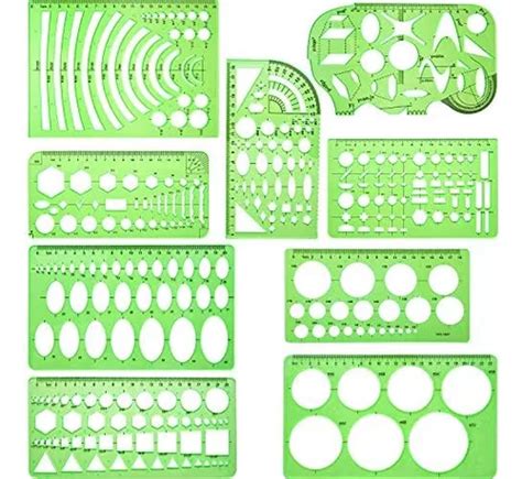 Plantillas De Dibujos De Piezas Reglas Geom Tricas De Med Meses