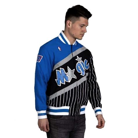 Mitchell And Ness Jacket Orlando Magic Royalblack Nba Authentic Warm Up