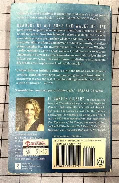 Big Magic : Elizabeth Gilbert, Hobbies & Toys, Books & Magazines ...