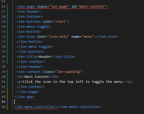 Ion Page And Ion Menu Controller Elements Are Not Known In Ionic