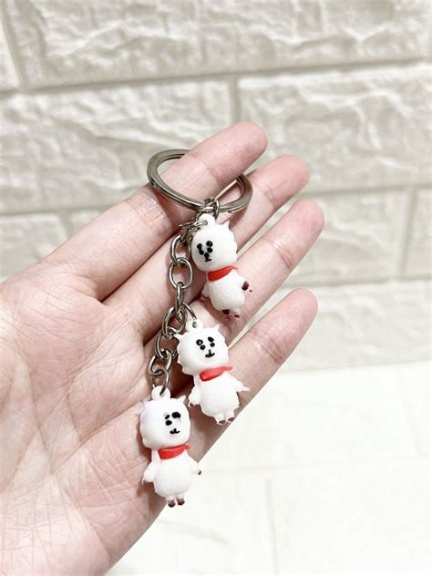 Gantungan Kunci Karakter BTS BT21 White Sheep Desain Kerajinan