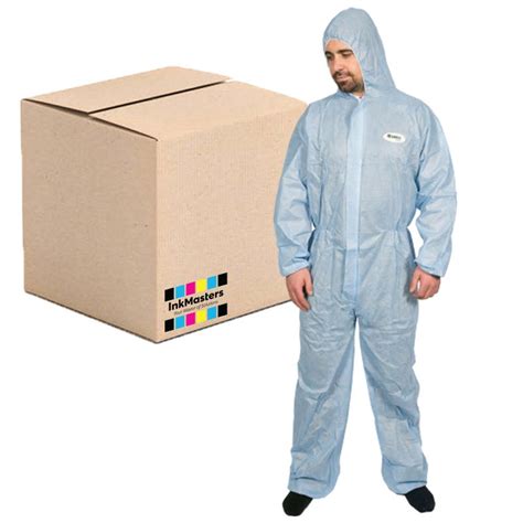 Buy 1 Carton50pcs Blue Sms Disposable Coveralls High Calibre Type 5