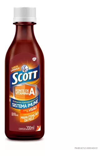 Emulsi N De Aceite De H Gado De Bacalao Scott Sabor A Naranja Ml