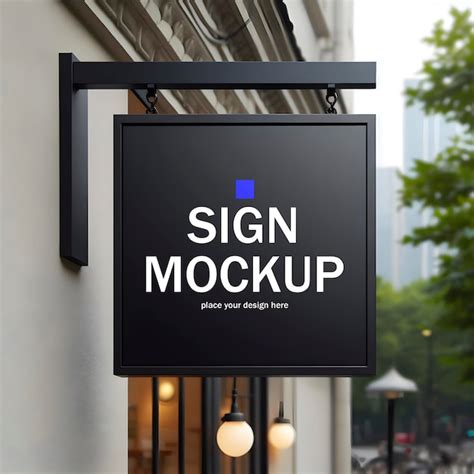 Premium Psd Signboard Logo Mockup