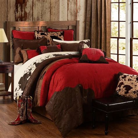 Delectably Yours Red Rodeo Western Bedding Collection By HiEnd Accents