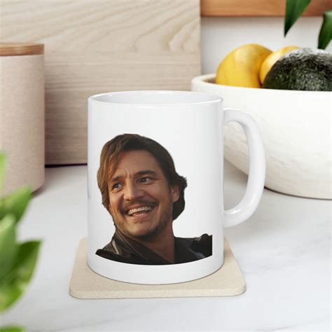 Pedro Pascal Nicholas Cage Meme Ceramic Mug 11oz Etsy