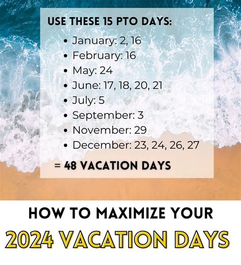 How To Get The Most Vacation Days In 2024