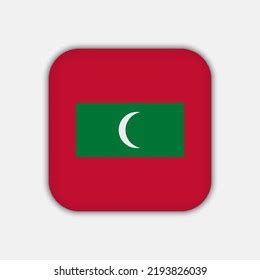 Maldives Flag Official Colors Vector Illustration Stock Vector (Royalty ...