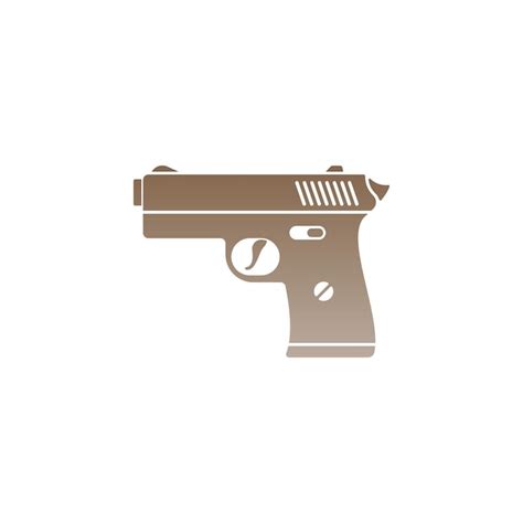 Potente Pistola Pistola Arma De Fuego Vector Vector Premium