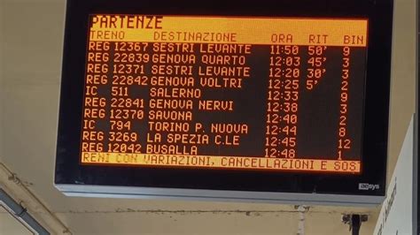 Persone In Galleria Circolazione Treni Sospesa Sul Nodo Di Genova