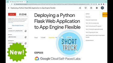 Deploying A Python Flask Web Application To App Engine Flexible Qwiklabs Gsp023 With