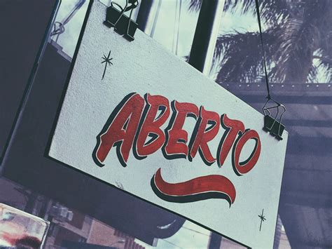 aberto open sign  bruno meira  dribbble