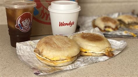 Wendys English Muffin Breakfast Sandwiches Review A Soggy Swing And A