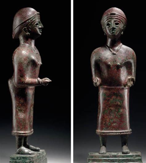 A South Arabian Bronze Female Figure Circa 1st Century Bc 1st Century