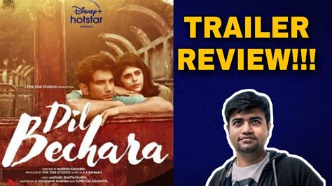 Dil Bechara Trailer Review Youtube