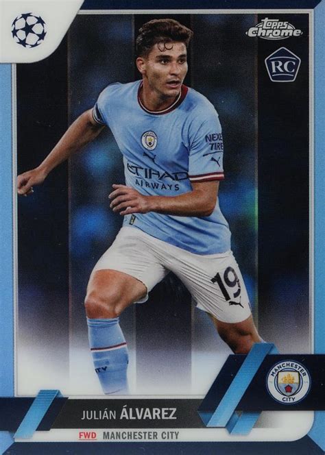 Julian Alvarez Topps Chrome Uefa Club Competitions Color Match