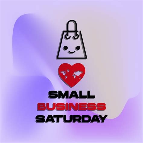 Premium Vector Small Business Saturday With Shops And Gradient Mesh