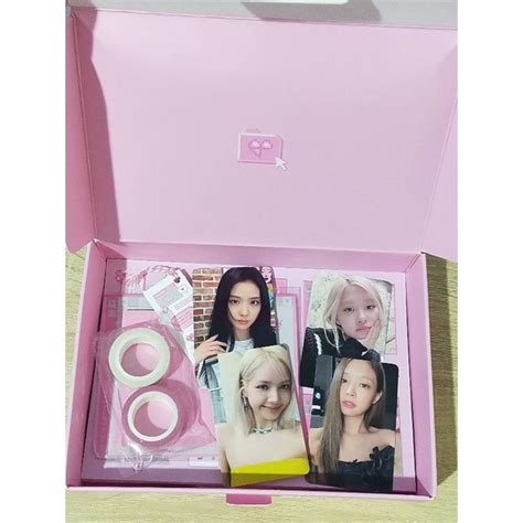 Blackpink 官方週年紀念裝飾套件共享 Jisoo Jennie Ros Lisa 照片卡 pc 蝦皮購物