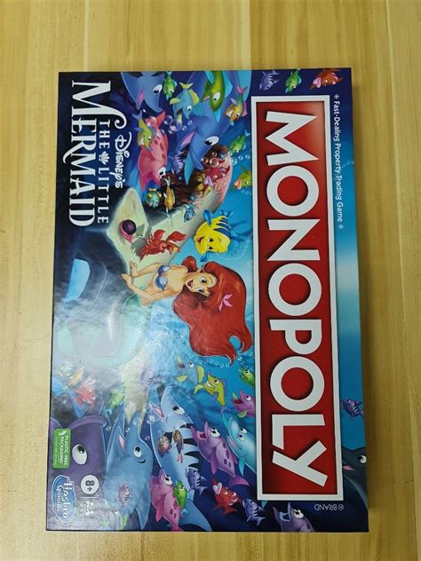 Monopoly Little Mermaid Board Game Hobbies And Toys Toys And Games On