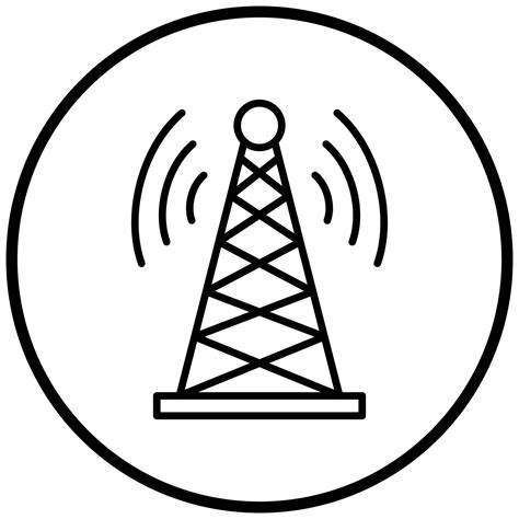 Signal Tower Icon Style 7878158 Vector Art At Vecteezy