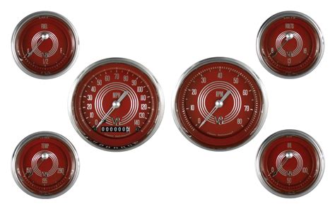 Gauge Set Speedo Tach Short Sweep Fotv V Red