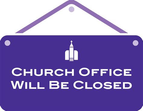 Church Office Closed RBC