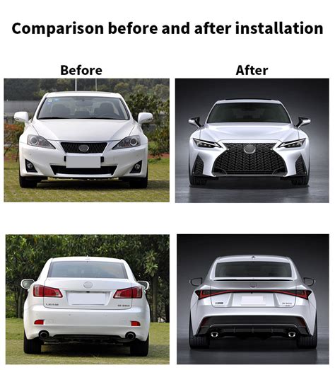 Upgrade To 2021 Facelift Bodykit Grille Bumper Set For Lexus 2006 2012 Is250 Is300 Is350 Is Body