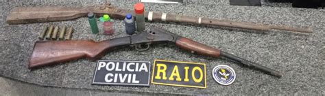 Pol Cia Civil E Raio Apreendem Duas Armas De Fogo Em Quixel Jornal A