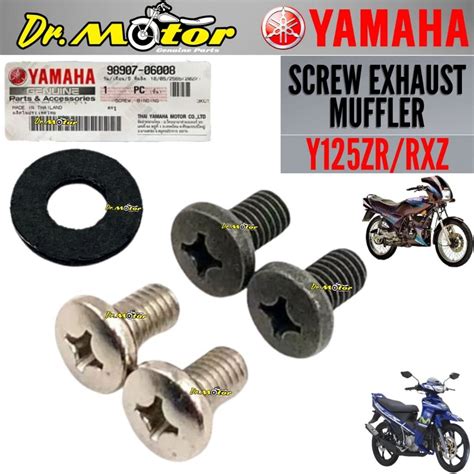 Y125zr Rxz Screw Exhaust Muffler Protector Caver Ezos Skru Exjos Ekzos Skrew Washer Original