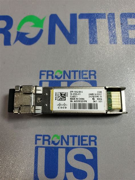 Cisco Sfp 10g Sr S 10gbase Sr Sfp Module Enterprise Class Frontier