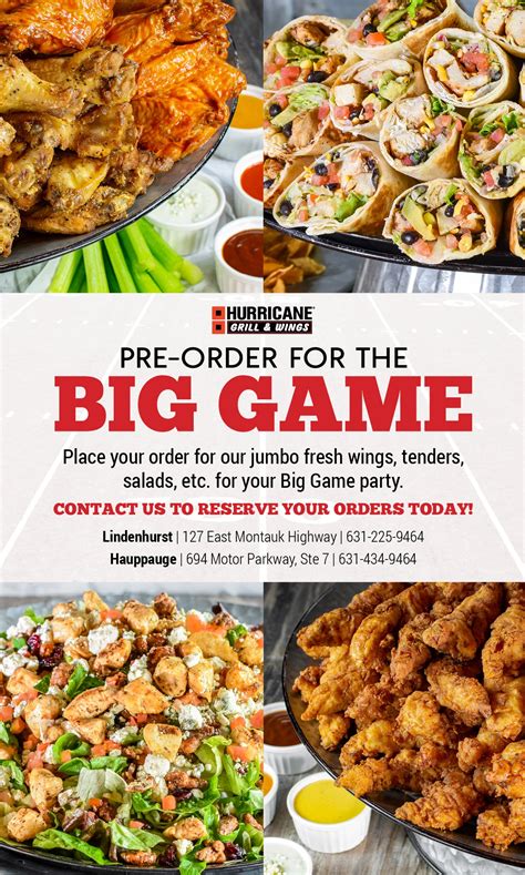 Hurricane Grill And Wings Poster Designs Wnw