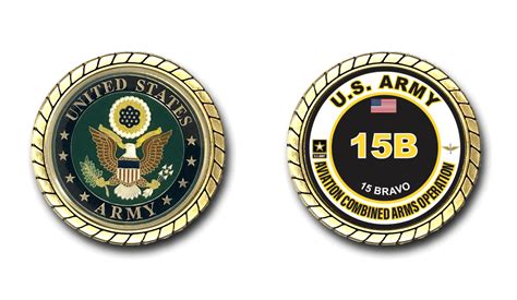 US Army 15B Aircraft Powerplant Repairer MOS Challenge Coin - US Army ...