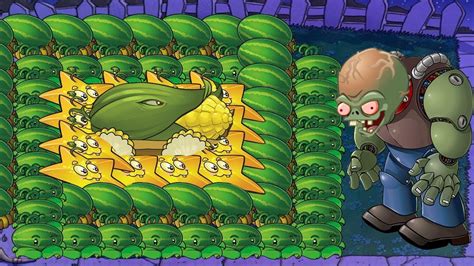 Plants Vs Zombies Hack Melon Pult X Cob Cannon X Starfruit Vs Dr Zomboss Youtube