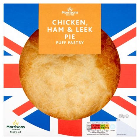 Morrisons Chicken Ham And Leek Pie Puff Pastry 550g Really Good Culture