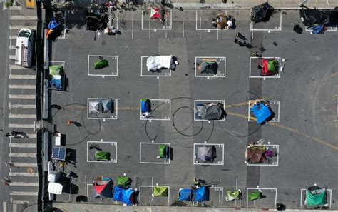 San Francisco opens socially distanced homeless tent encampments - ABC News