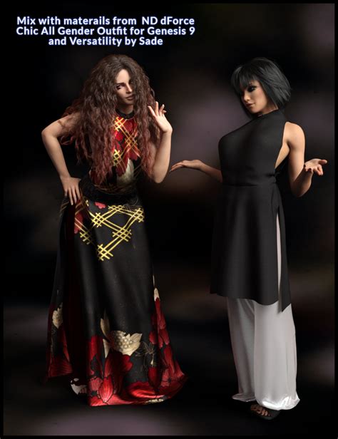 Nd Dforce Chic All Gender Outfit For Genesis Daz D