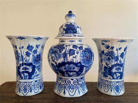 De Porceleyne Fles Delft 3 Delig Kaststel Delfts Blauw Catawiki