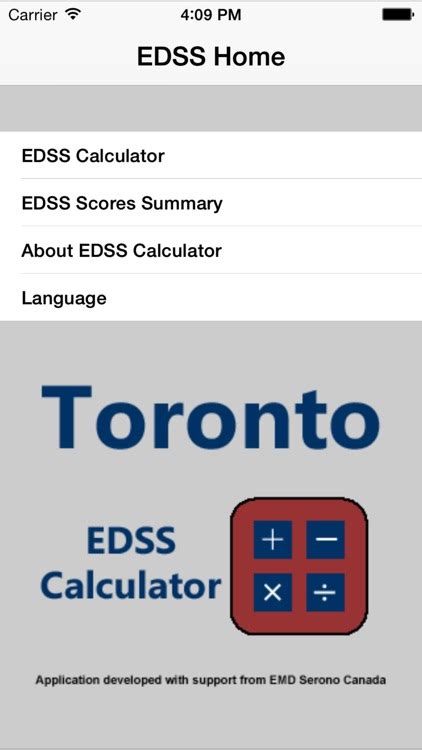 EDSS Calculator by NeuroApps Toronto