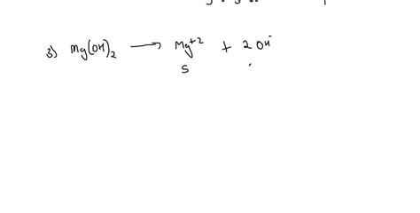 Solved Write The Solubility Equilibrium And The Solubility Product