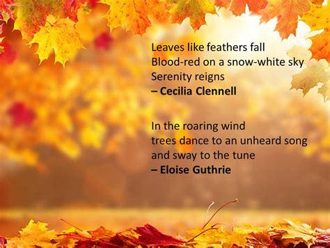 Haiku Poems About Fall