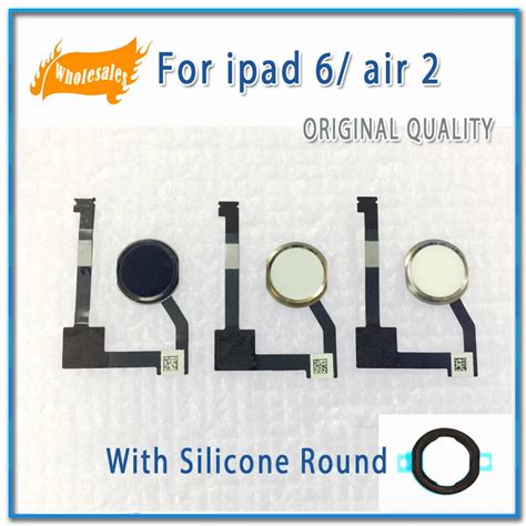 Original Home Button Assembly Flex Cable Sensor Ribbon Complete Spare Parts Replacement For Ipad