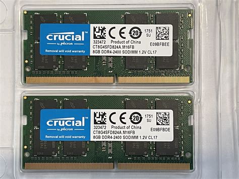 Crucial Ram 16gb Kit 2x8gb Ddr4 2400 Mhz Astromart