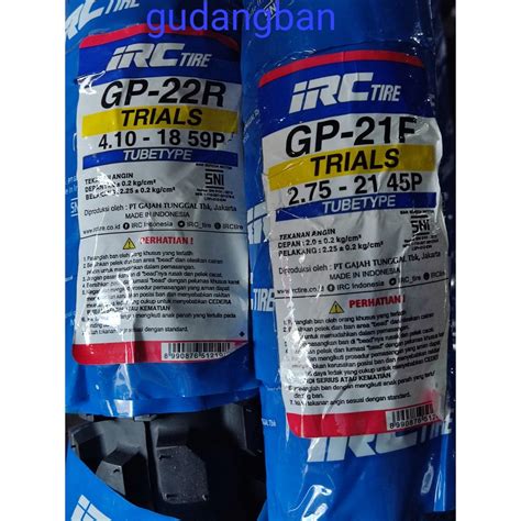 Jual Paket Irc Dan Trail Gp Dan Gp Uk