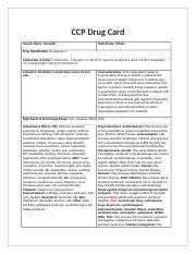 Glucagon Docx Ccp Drug Card Generic Name Glucagon Trade Name