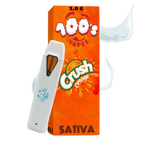 100s Vapes 2g Disposable Vape Crush Orange Goldbuds