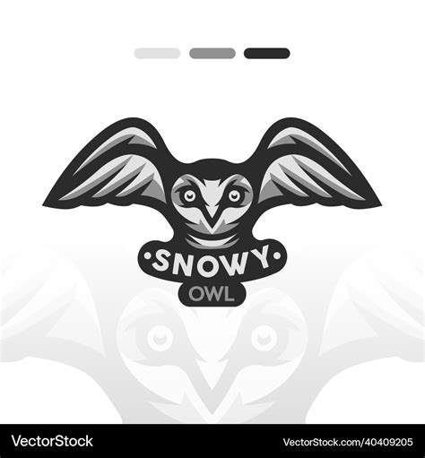 Snowy owl Royalty Free Vector Image - VectorStock