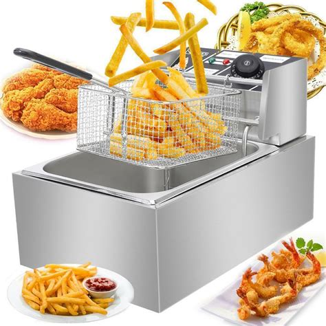 Goorabbit Zokop Deep Fryer With Basket Stainless Steel Electric Fryer