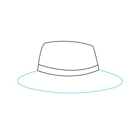 how to draw hat step by step